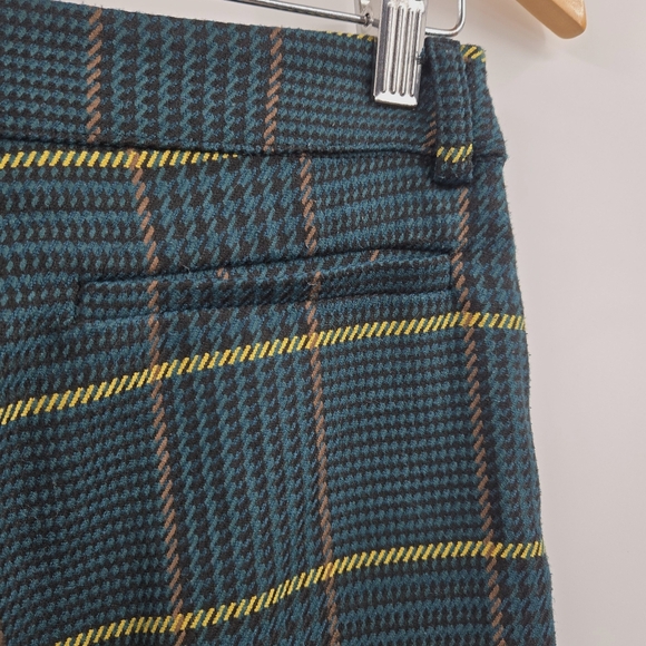 Anine Bing Cindy Flair Pants Green Plaid - Picture 12 of 16